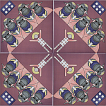 Плитка дизайнерская с узором Мангалоры варинант исполнения - 3 | Loft Concept в Грозном