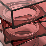 Стол журнальный в форме кубов Acrylic Furniture Lumina Crimson Clarity варинант исполнения - 4 | Loft Concept в Грозном