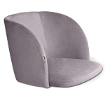 Барный стул со спинкой на 4-х деревянных ножках Сиреневый Велюр Ava Charm варинант исполнения - 2 | Loft Concept в Грозном