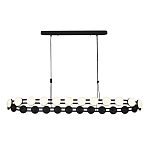 Люстра овальная с круглыми светодиодными источниками света Maxine Light варинант исполнения - 10 | Loft Concept в Грозном