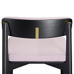 Барный стул из массива ясеня с обивкой из рогожки Elegant Ash Shape варинант исполнения - 4 | Loft Concept в Грозном