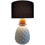 Настольная лампа с абажуром и декором в виде ананас Pineapple Black Lampshade варинант исполнения - 1 | Loft Concept в Грозном
