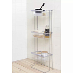 Полка напольная трехъярусная для ванной Bathroom Floor Shelf варинант исполнения - 1 | Loft Concept в Грозном