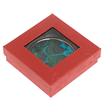 Зеркало карманное складное круглое из натурального камня Малахит с Хризоколлой в подарочной упаковке Gold Stone Mirrors варинант исполнения - 4 | Loft Concept в Грозном