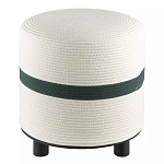 Пуф с плетеной светло-бежевой обивкой Serene Holidays варинант исполнения - 1 | Loft Concept в Грозном