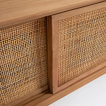 ТВ-тумба из массива тика Busto TV Stand варинант исполнения - 4 | Loft Concept в Грозном