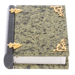 Шкатулка в виде книги из натурального камня змеевик Stone Casket варинант исполнения - 1 | Loft Concept в Грозном
