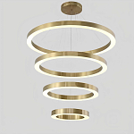 Люстра Light Ring Vertical Латунь варинант исполнения - 1 | Loft Concept в Грозном