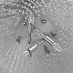 Люстра круглая с прозрачными стеклянными трубками Nembus варинант исполнения - 8 | Loft Concept в Грозном