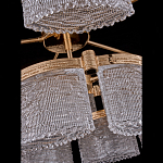 Люстра двухъярусная с текстурными овальными абажурами Splendor Palace Style варинант исполнения - 4 | Loft Concept в Грозном