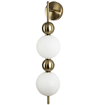 Бра с плафонами шарами из акрила и металла Crystal Globule Spheres Wall Lamp варинант исполнения - 1 | Loft Concept в Грозном