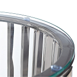 Столик журнальный с круглой прозрачной стеклянной столешницей Voluptuous варинант исполнения - 1 | Loft Concept в Грозном