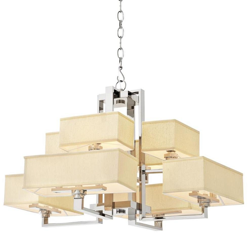 Люстра Eichholtz Chandelier Furstenberg Нержавеющая сталь Кремовый Люстра Eichholtz Chandelier Furstenberg Нержавеющая сталь Кремовый в Грозном | Loft Concept