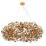 Люстра подвесная круглая с многочисленными металлическими круглыми элементами Terzani Argent варинант исполнения - 4 | Loft Concept в Грозном