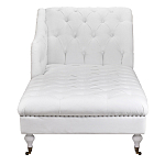 Кушетка белая с мягкой обивкой из велюра Michael Couch варинант исполнения - 4 | Loft Concept в Грозном