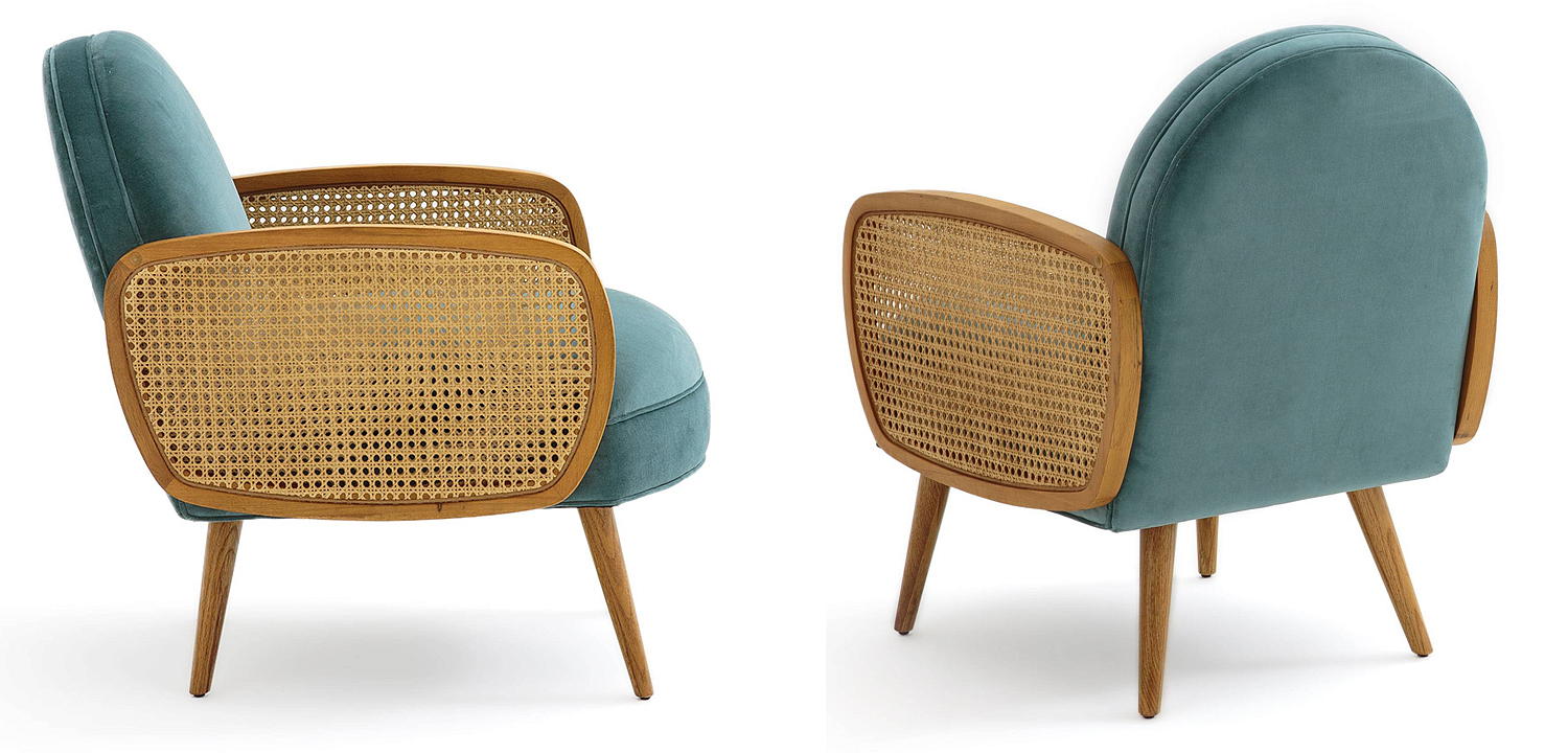 Кресло Morten Wicker Turquoise Armchair Кресло Morten Wicker Turquoise Armchair - Loft-Concept в Грозном