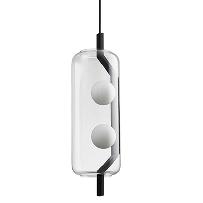 Подвесной светильник Genevra lamp Черный Прозрачный в Грозном | Loft Concept 