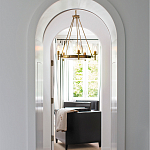  Люстра с 5-ю цилиндрическими плафонами из стекла с пузырьками Hinkley варинант исполнения - 9 | Loft Concept в Грозном