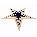 Дизайнерский ковер в виде звезды Poltronova Tappeto Stella Grey Navy Blue Rug варинант исполнения - 2 | Loft Concept в Грозном