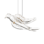 Подвесной светильник с прозрачной стеклянной птичкой Serip Voa варинант исполнения - 6 | Loft Concept в Грозном