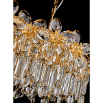 Люстра с декоративными элементами в виде крупных хрустальных цветов Palace Gardens варинант исполнения - 3 | Loft Concept в Грозном