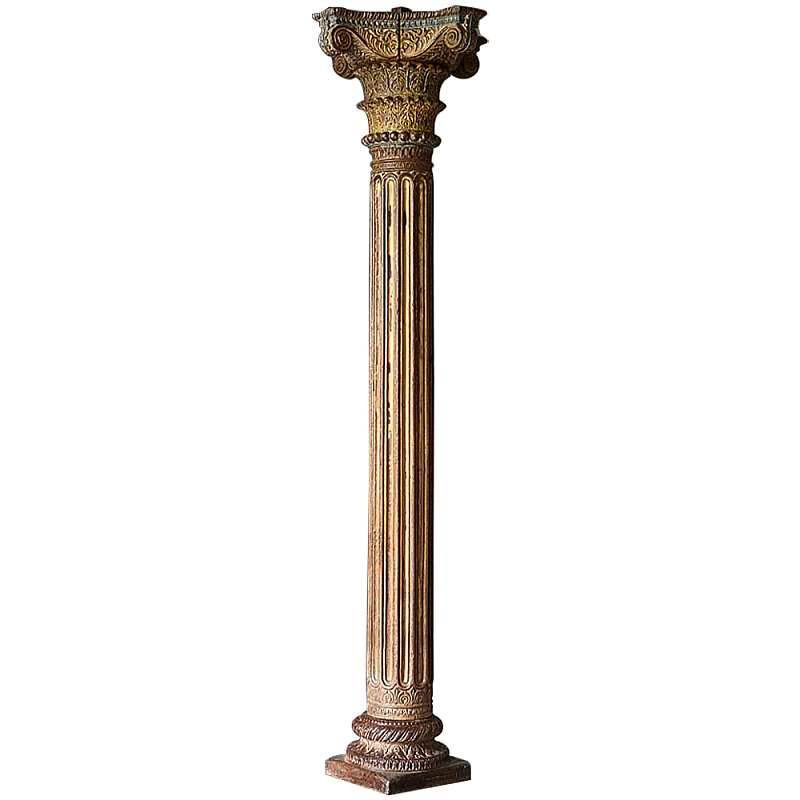 Антикварная колонна из тикового дерева Bhavnagar Antique Column Brown Коричневый Антикварная колонна из тикового дерева Bhavnagar Antique Column Brown Коричневый в Грозном | Loft Concept
