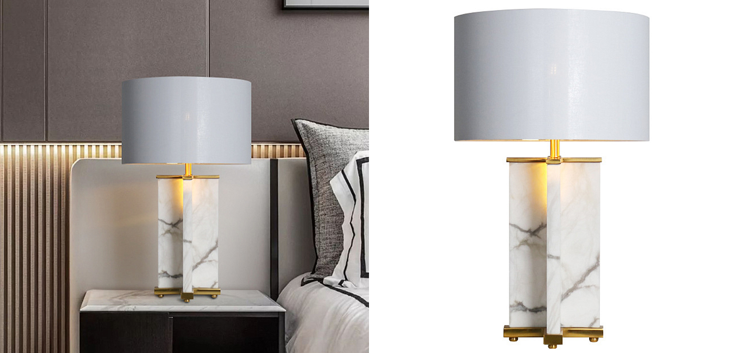 Настольная лампа Cecily Marble Table Lamp Настольная лампа Cecily Marble Table Lamp - Loft-Concept в Грозном