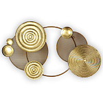 Панно настенное Blank Sheet Golden Orbit варинант исполнения - 1 | Loft Concept в Грозном