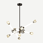 Светодиодная люстра Rovelly Black варинант исполнения - 2 | Loft Concept в Грозном