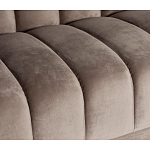 Диван трехместный велюровый серый Island of Comfort варинант исполнения - 4 | Loft Concept в Грозном