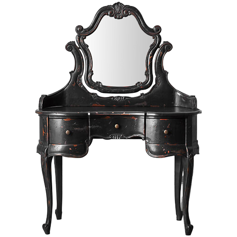 Трельяж Black Felicienne Dressing Table Черный Коричневый Трельяж Black Felicienne Dressing Table Черный Коричневый в Грозном | Loft Concept