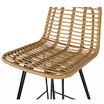 Стул барный с ротанговым плетением Half Bar Chair with Wicker без подлокотников варинант исполнения - 6 | Loft Concept в Грозном