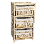 Стеллаж для детской с плетенным выдвижными корзинами Bow варинант исполнения - 1 | Loft Concept в Грозном