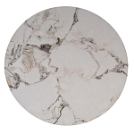 Стол журнальный круглый керамогранит белый Keramos варинант исполнения - 2 | Loft Concept в Грозном