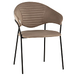 Коричневый стул с обивкой из искусственной замши Alexis варинант исполнения - 1 | Loft Concept в Грозном