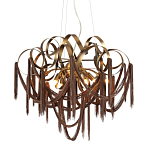 Люстра подвесная с переплетенными металлическими лентами и цепочками Atlantis Chain варинант исполнения - 1 | Loft Concept в Грозном