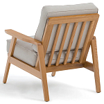 Кресло с каркасом из массива дуба Deniaud Oak Beige Armchair варинант исполнения - 4 | Loft Concept в Грозном