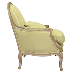 Кресло Ava Classical Armchair green striped flax варинант исполнения - 1 | Loft Concept в Грозном
