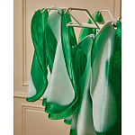 Люстра из стеклянных зеленых лепестков Petalled Illuminator варинант исполнения - 8 | Loft Concept в Грозном