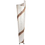 Торшер из перламутра на металлическом каркасе Indonesian Spiral 2 варинант исполнения - 3 | Loft Concept в Грозном