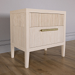 Прикроватная Тумбочка Primo с двумя ящиками Светлый дуб варинант исполнения - 2 | Loft Concept в Грозном
