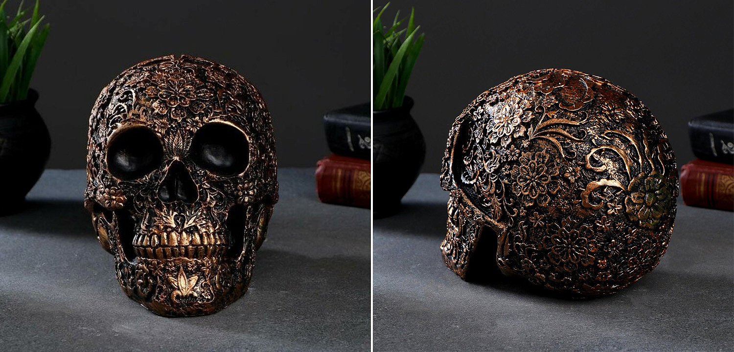 Статуэтка Patterned Skull Статуэтка Patterned Skull - Loft-Concept в Грозном