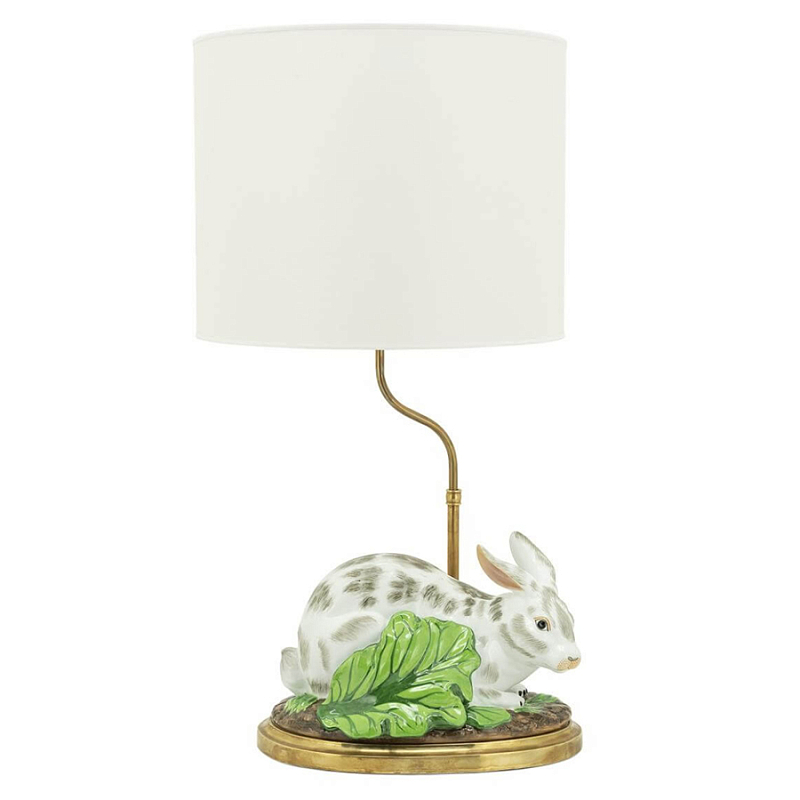 Настольная лампа ABHIKA LAMPTABLE RABBIT Зеленый Золотой Белый Настольная лампа ABHIKA LAMPTABLE RABBIT Зеленый Золотой Белый в Грозном | Loft Concept