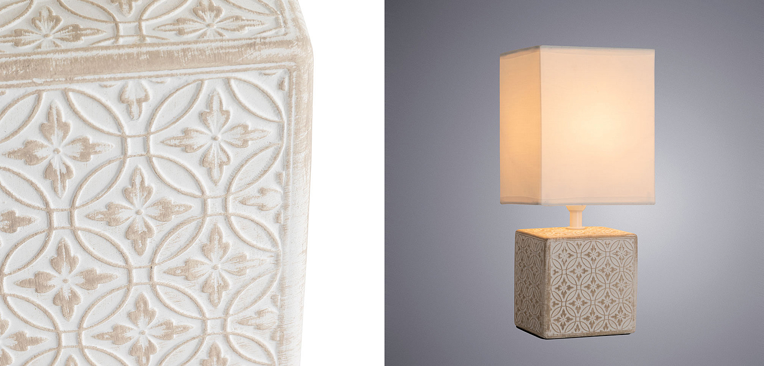 Настольная лампа Дизайнерская Lazio Ivory Table Lamp Настольная лампа Дизайнерская Lazio Ivory Table Lamp - Loft-Concept в Грозном