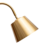 Торшер с мраморным столиком и золотым плафоном Ezio Floor Lamp варинант исполнения - 1 | Loft Concept в Грозном