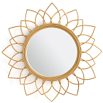 Зеркало из ротанга в форме цветка WICKER MIRROR 90 варинант исполнения - 1 | Loft Concept в Грозном