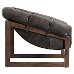 Кресло Duncan винтажная черная кожа варинант исполнения - 3 | Loft Concept в Грозном