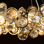 Люстра подвесная из золотых колец 57 см Golden Circles варинант исполнения - 5 | Loft Concept в Грозном