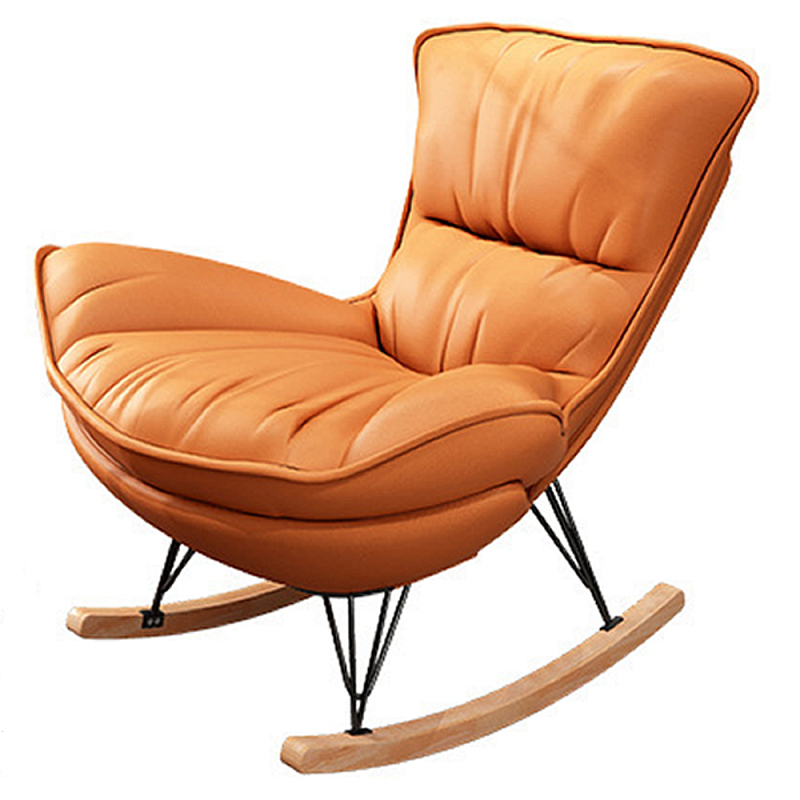 Кресло-качалка для отдыха Rocking Soft Chair Терракотовый Бирюзовый Синий Бежевый Кресло-качалка для отдыха Rocking Soft Chair Терракотовый Бирюзовый Синий Бежевый в Грозном | Loft Concept