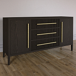 Буфет Primo с тремя ящиками и двумя фасадами Темный орех варинант исполнения - 2 | Loft Concept в Грозном